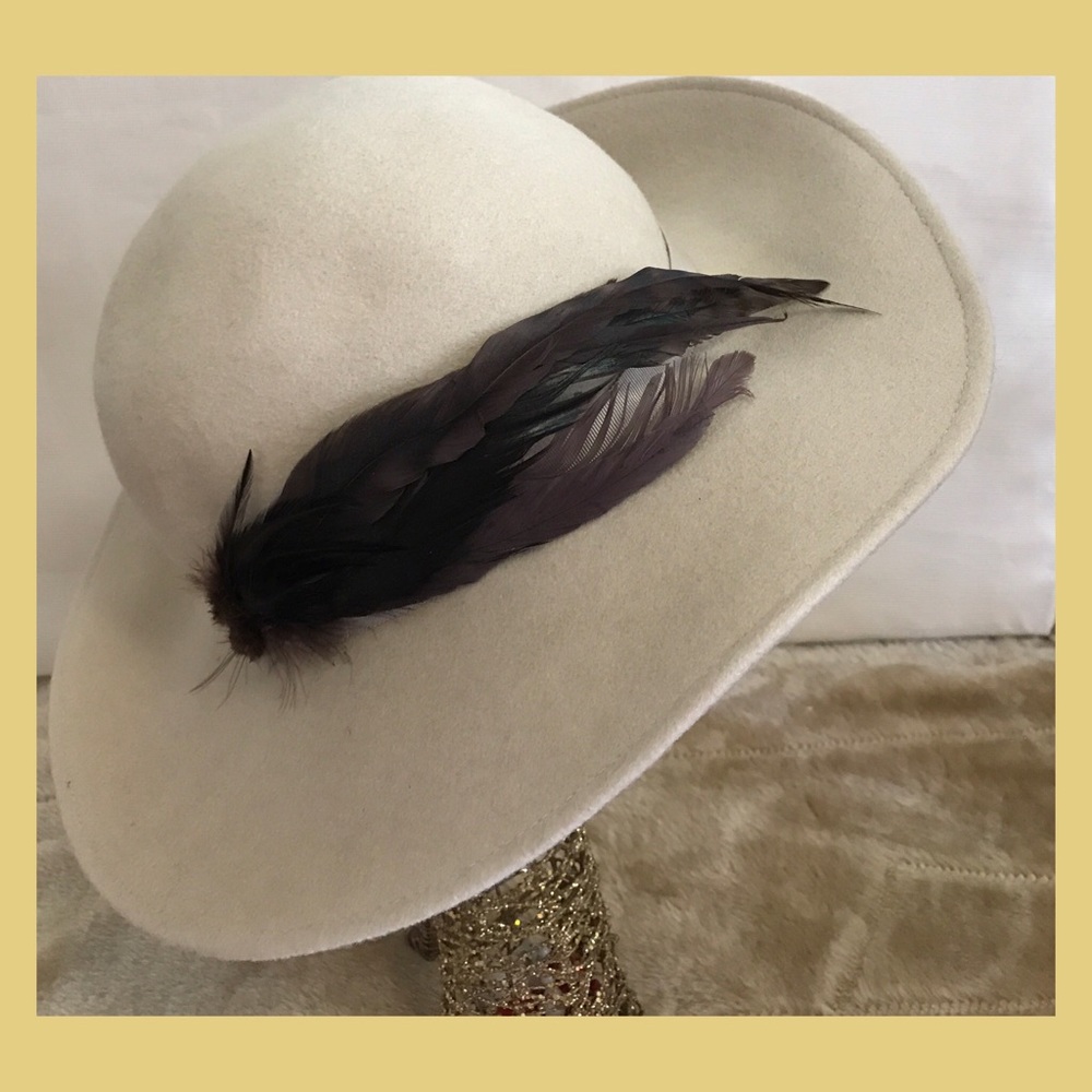 Classic feathered hat